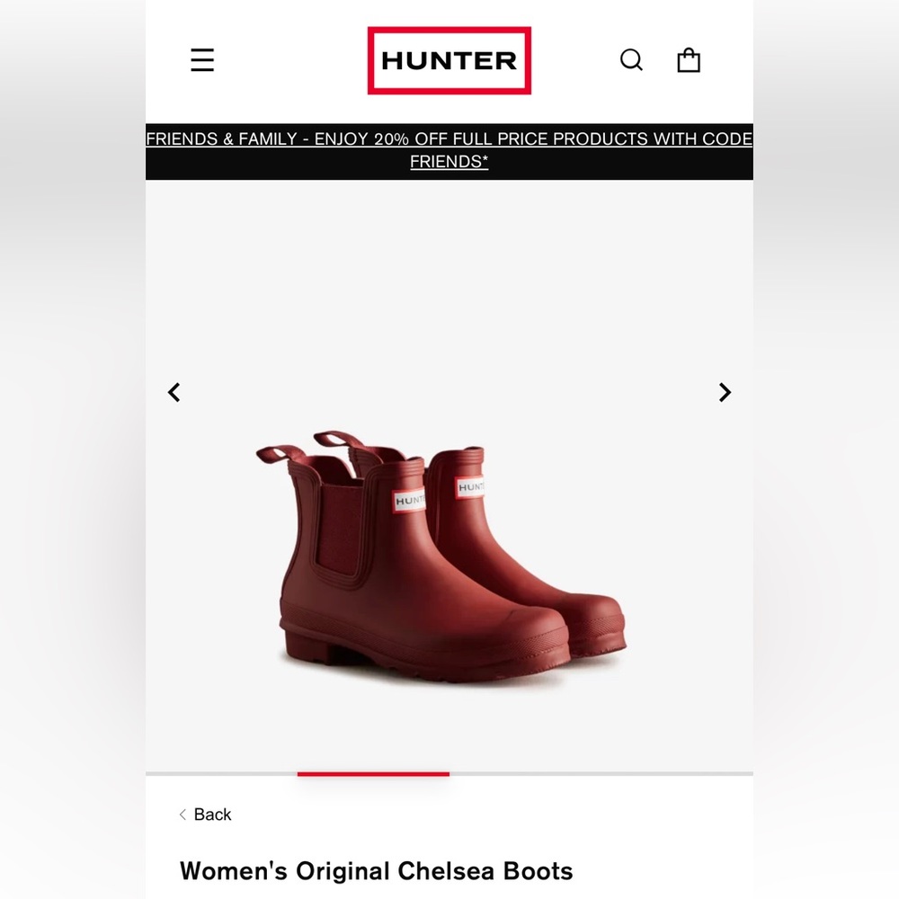 Women’s Chelsea Style Hunter Boots